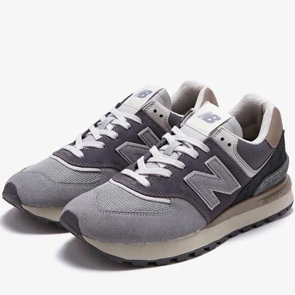 Revolve New Balance 574 Legacy Grey Gray Beige U574LGG2 Causal Sneakers - Picture 1 of 15